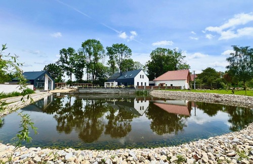Dolni Laz House | Stunning private villa for 20 people with hot tub, WIFI, A/C, TV, terrace, pets allowed and park.