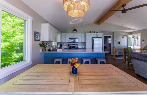Montague House | Stunning renovated cottage with 150' of private sandy Lake Michigan beachfront!