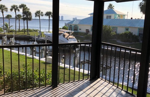 North Fort Myers Condo | Stunning River and Marina Condo for rent; Sunsets Nightly at "Riverview Haven"