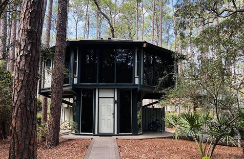Sea Pines House | Stunning Sea Pines Treetop Oasis Deck & Grill with short walk to Harbourtown