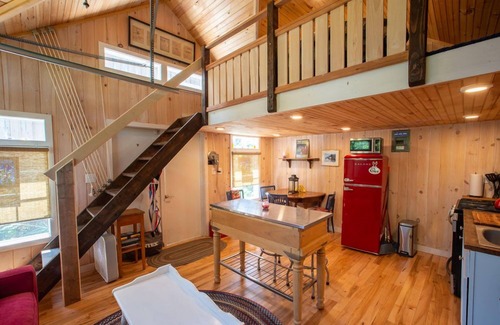 Castine Cottage | Stunning Tiny House -as if Below Decks on a Yacht! Sailing inspired interior.