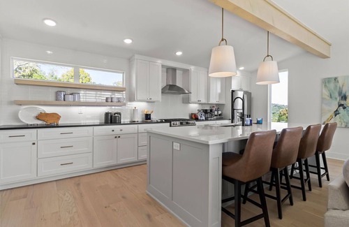 Fayetteville House | Stunning views from the treetop terrace of this brand new, n contemporary home.