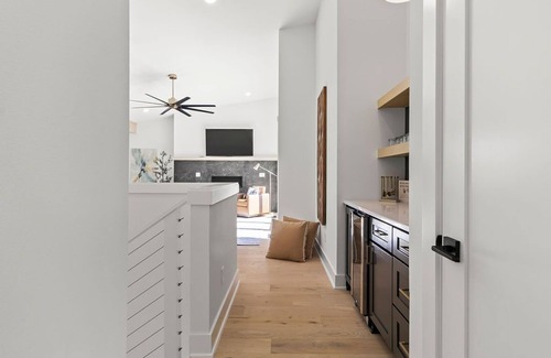 Fayetteville House | Stunning views from the treetop terrace of this brand new, n contemporary home.