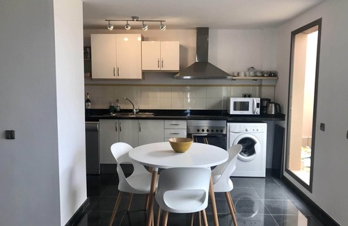 Los Lagos Apartment | Stunning views & location. Spacious 1 bed apartment directly on beach El Cotillo