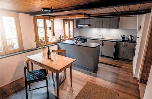 Innertkirchen Villa | Stunning villa for 2 people with WIFI, TV, patio, panoramic view and parking