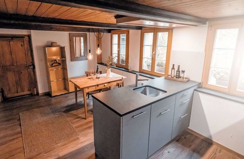 Innertkirchen Villa | Stunning villa for 2 people with WIFI, TV, patio, panoramic view and parking