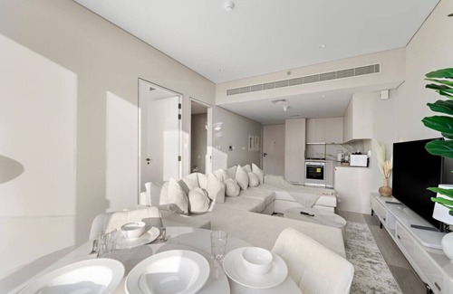 Jabal Ali 2 Apartment | Stylish 1BR Apartment with Eye of Dubai View and Marina Access