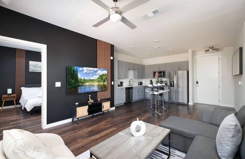 Southtown Apartment | Stylish 2 BR w/Gym, Parking Near Rvrwalk & Dome