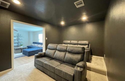 Spring House | Stylish Brick Family Home with Theater Room