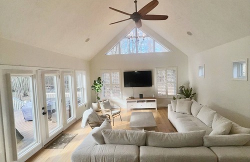 Shaftsburg House | STYLISH COUNTRY RETREAT W/ PRIVATE HEATED POOL ON 10 ACRES.