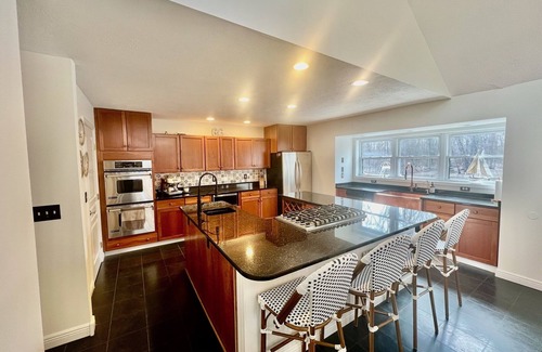 Shaftsburg House | STYLISH COUNTRY RETREAT W/ PRIVATE HEATED POOL ON 10 ACRES.