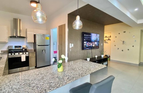 La Julia Condo | Stylish, Cozy City Center 2 bedroom 2 bath Apt, Full AC, Pool, Near All.