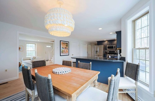 Yarmouth Port House | Stylish Family Retreat, Pool & Hot Tub