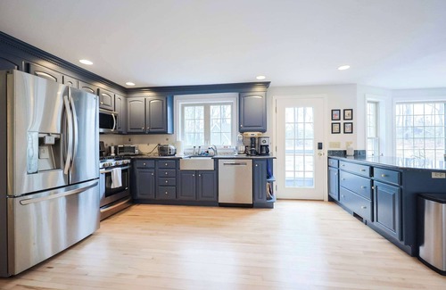 Yarmouth Port House | Stylish Family Retreat, Pool & Hot Tub