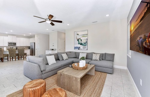 Galilee House | Stylish Home with Themed Rooms, Game Room and Waterpark & Resort Access near.