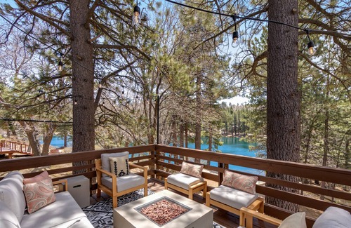Green Valley Lake Cabin | Stylish, lakefront home with fireplace, deck, grill & kitchen - dog-friendly