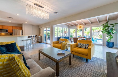 Poinsettia Heights House | Stylish Oasis with Heated Pool & King Beds Near Wilton Manors & Beach