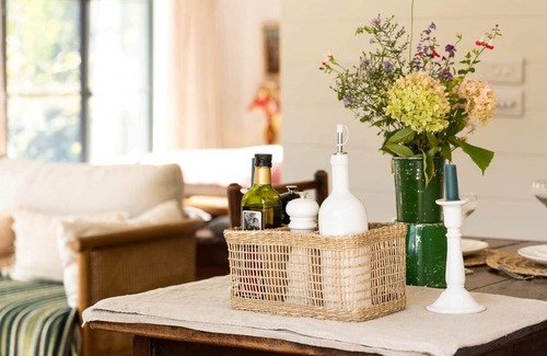 Fiddington Cabin | Stylish one bedroom cabin with underfloor heating and open plan kitchen