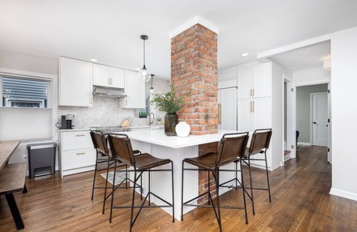 Plymouth House | Stylish Plymouth Home with BRAND NEW Hot Tub! Walkable to Downtown Plymouth!