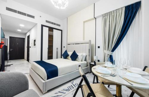 Al Barsha Apartment | Stylish Studio with Private Pool at Opalz Danube