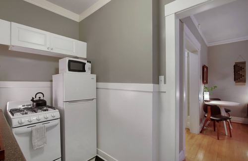Broadway Apartment | Stylish urban getaway with rooftop views.