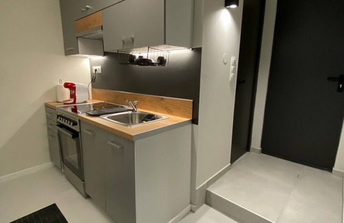Vardaris Apartment | Stylish Urban Rental Unit With Private Entrance #E1