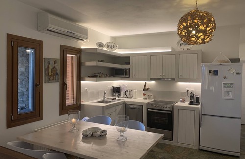 Gavrio Villa | Stylish villa Philinna: Best Location, Amazing pool, spectacular sea views