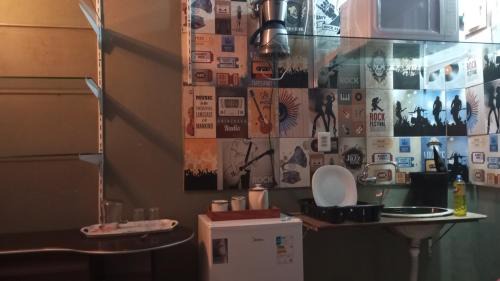 Praia Grande Apartment | Suíte frente mar