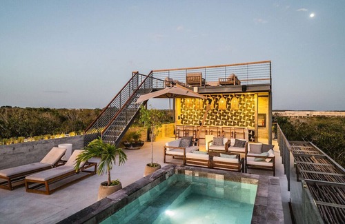 Playa Paraiso Condo | Sublime 1BR w Jungle Patio | Cenote | Gym | CoWork