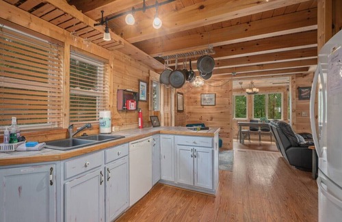 Vein Mountain Cabin | Sugar Hill Cabin 45 Min to Asheville Hot Tub Fire pit
