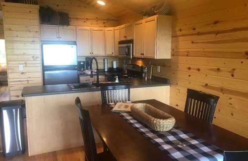 Manistique Cabin | Sugar Sand & Harbor Lights on Lake Michigan