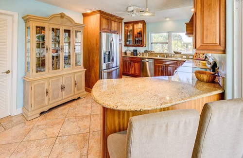 Sugarloaf Shores House | Sugarloaf Bay Retreat: Tropical Canal Front 3BR Home, Private Pool, Open Water Views & Boat Dockage!