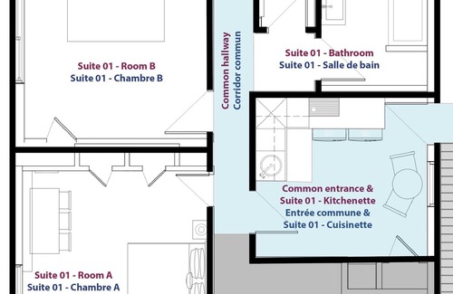 Montcalm House | Suite 01 - Comfortable suite in the Art District