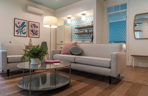 Saugatuck Apartment | Suite #3, The Peony @ Porches On Mason - Prime downtown location.