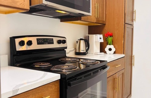 Lawrenceville House | Suite B: Cozy Rear Entry Basement Escape 1bed, 1bath