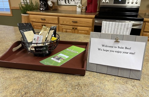 Marion Apartment | Suite Bee Studio Apartment; North Main Street with Creekside Deck