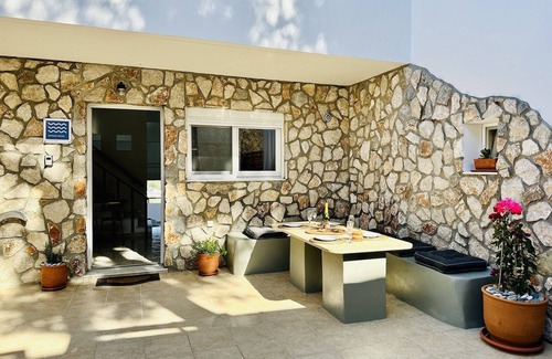 Kalathos House | Summer house in Kalathos near Lindos - outdoor whirlpool and stunning sea views