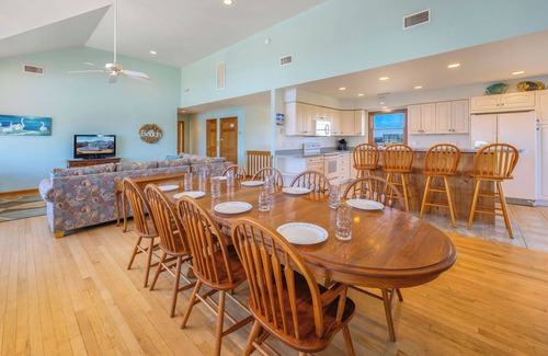 Salvo House | SUMMER SAVINGS - Oceanside Dog Friendly Salvo Home w/Pool, Elevator, & Hot Tub