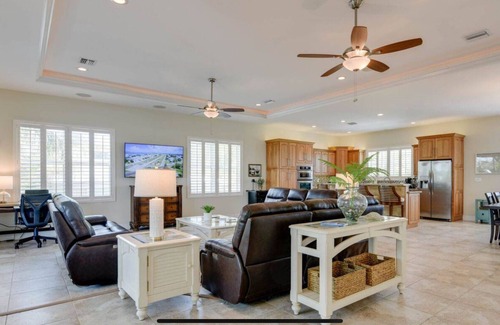 Summerland Key House | Summerland Airport Hangar Home with Pool, Private Runway and deep wide Canal