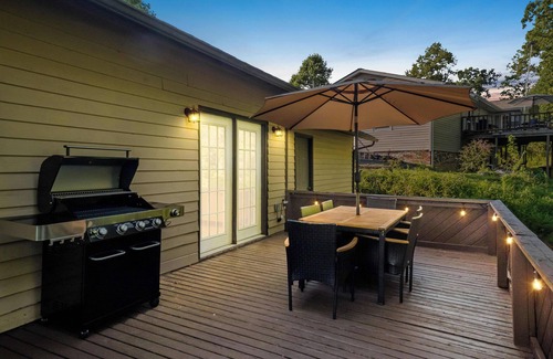 Summersville House | Summersville 3-Bedroom Retreat with Hot Tub, Game Room and Spacious Outdoor Deck