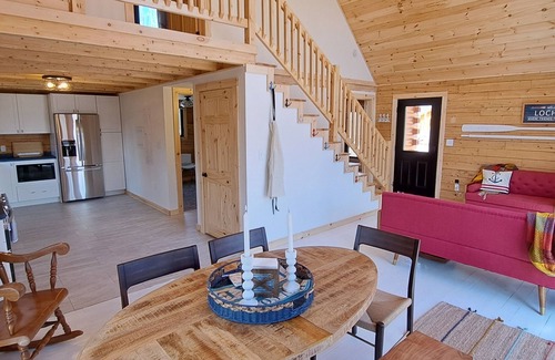 Antigonish County House | Summit Lodge - Lochaber Lake Lodges, Lakefront log cabin with year-round hot tub. Family friendly an