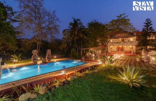 Alibaug Villa | Sun N Sky by StayVista - Poolside villa with chic interiors, lawn & gazebo