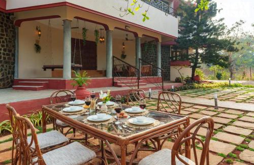 Alibaug Villa | Sun N Sky by StayVista - Poolside villa with chic interiors, lawn & gazebo