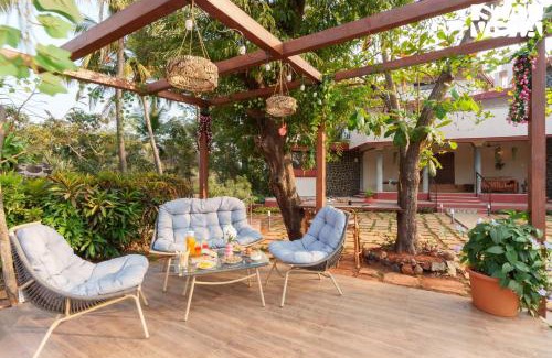 Alibaug Villa | Sun N Sky by StayVista - Poolside villa with chic interiors, lawn & gazebo