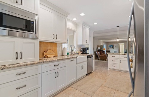 Winchester House | Sunkissed Shores-Rare Flat Lot w/Beautiful Views, Dock, Hot Tub