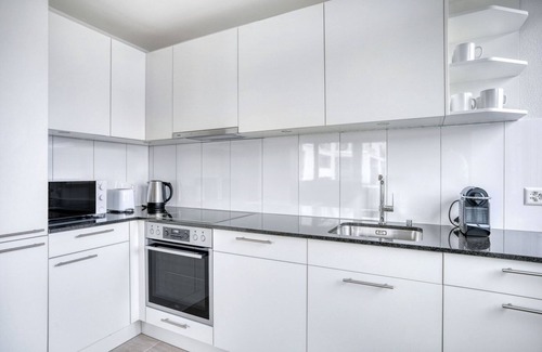 Altstetten Apartment | Sunlit Altstetten 3 Room w/Storage & W/D, nr Local Market, by Blueground