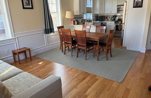 Watertown House | Sunny 2 BR townhouse near Charles. Bus/bike to Harvard, MIT, fin. distr. Dogs ok