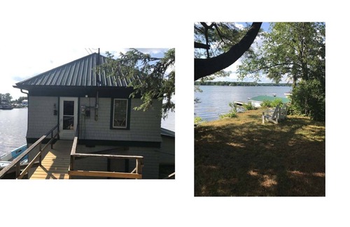 Fishers Landing Cottage | Sunny cottage built over the water on the St. Lawrence River