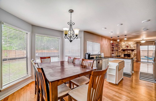 North San Antonio - SAT House | Sunny home with private outdoor pool, enclosed backyard, desks, W/D, AC