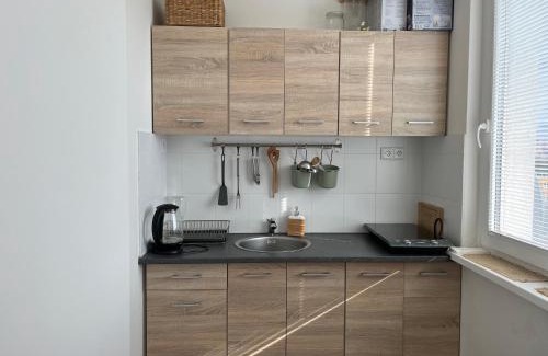Prague 11 Apartment | Sunny minimalistic flat near metro Opatov